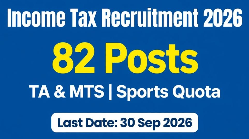 Income Tax Recruitment 2026